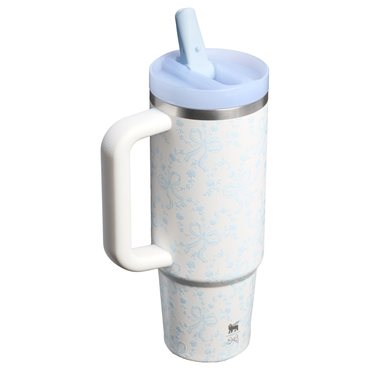 Stanley 1913 Stanley 1913 x LoveShackFancy Quencher® ProTour Tumbler 0.89L in Coquette Bow - Winter Ice | Terug Bekijken