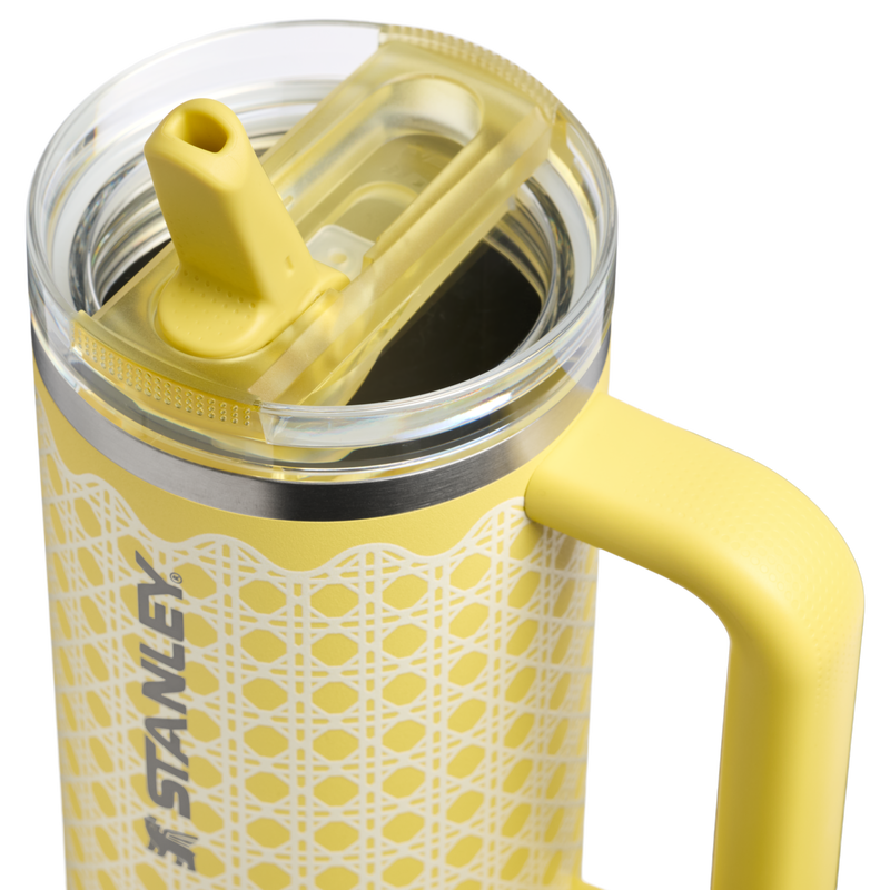 Stanley 1913 Quencher® ProTour Flip Straw Tumbler 0.89L in Daffodil Rattan | Deckel Detailliert Anzeigen