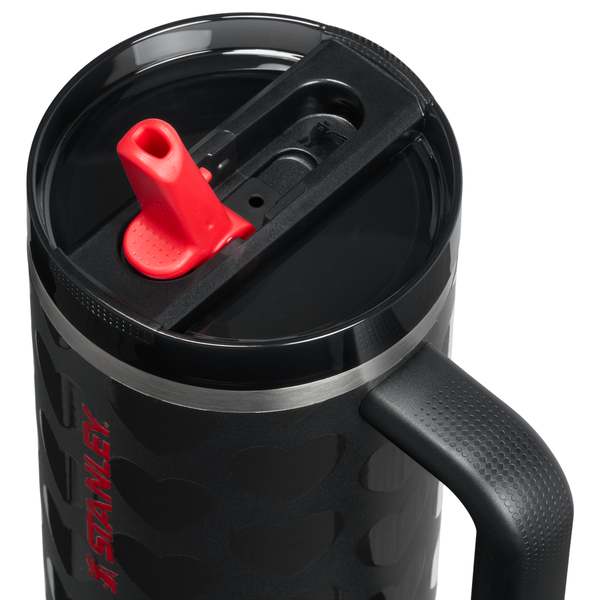 Stanley 1913 Quencher® ProTour Flip Straw Tumbler 1.18L in Black Lovely | Lid Detailed View