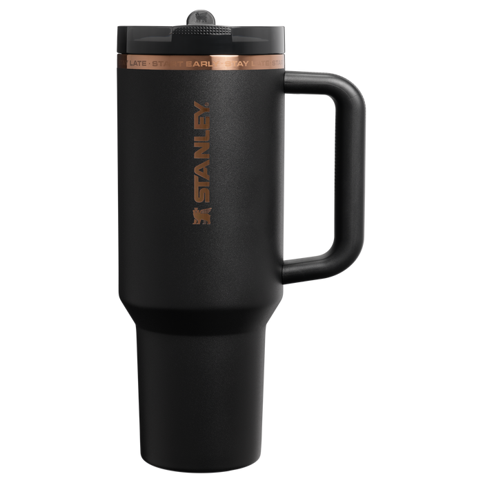 Stanley 1913 Messi x Stanley 1913 Quencher® ProTour Flip Straw Tumbler 1.18L in Messi GOAT Black | Front View