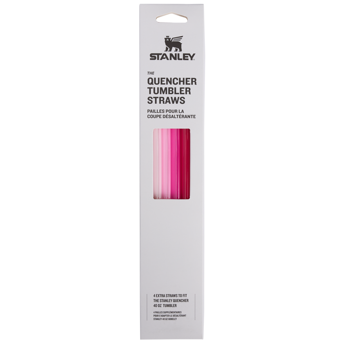 Stanley 1913 Quencher® H2.0 FlowState™ Tumbler Straws 1.18L in Pink | Front View