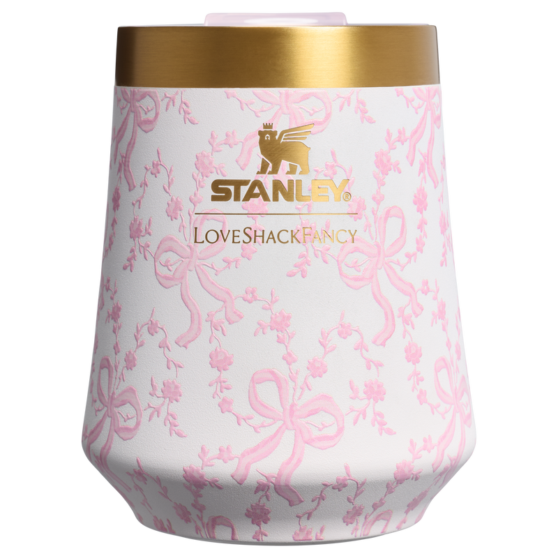 Stanley 1913 Stanley 1913 x LoveShackFancy Reserve Wine Tumbler Set 2-pack 0.32L en Coquette Bow - Chantilly | Delante Ver