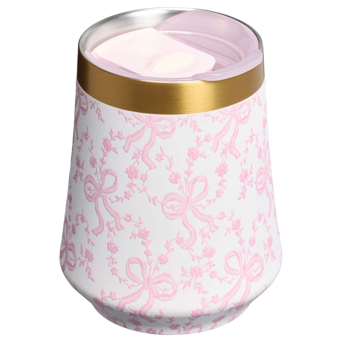 Stanley 1913 Stanley 1913 x LoveShackFancy Reserve Wine Tumbler Set 2-pack 0.32L en Coquette Bow - Chantilly | Detrás Ver