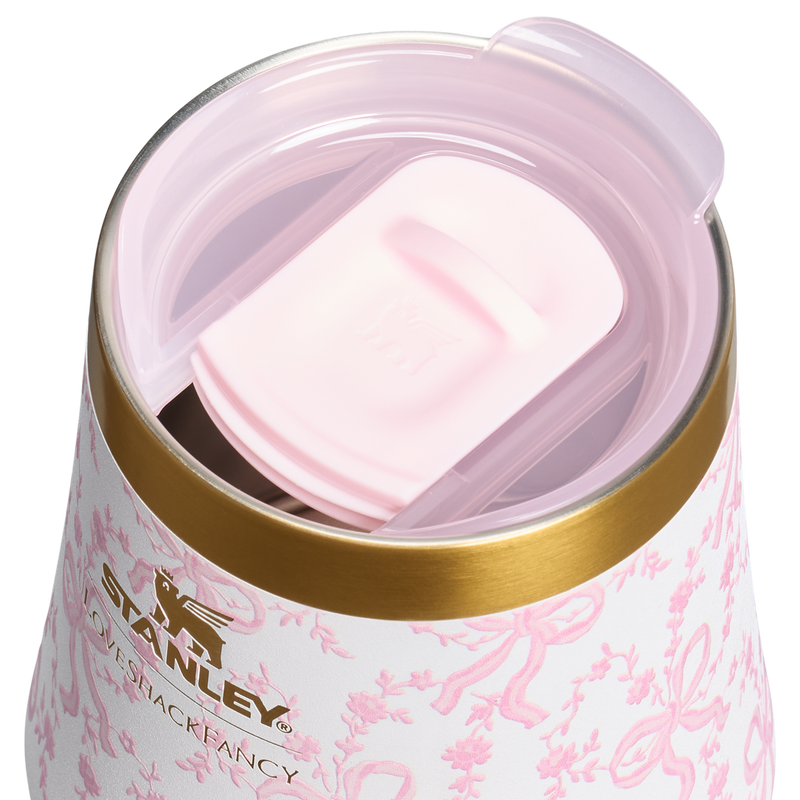 Stanley 1913 Stanley 1913 x LoveShackFancy Reserve Wine Tumbler Set 2-pack 0.32L en Coquette Bow - Chantilly | Tapa Detallado Ver