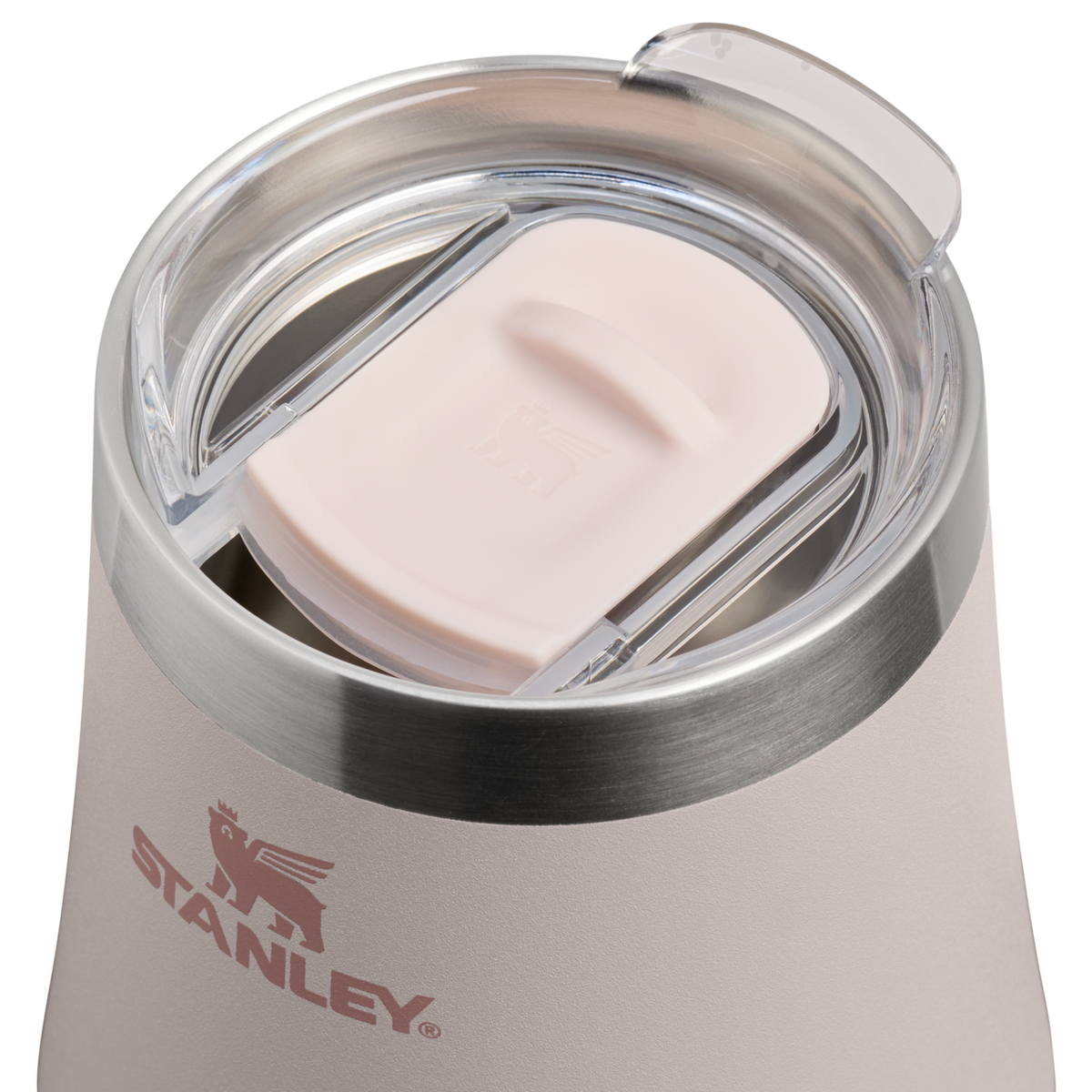 Stanley 1913 Reserve Wine Tumbler 0.32L in Rose Quartz | Deckel Detailliert Anzeigen