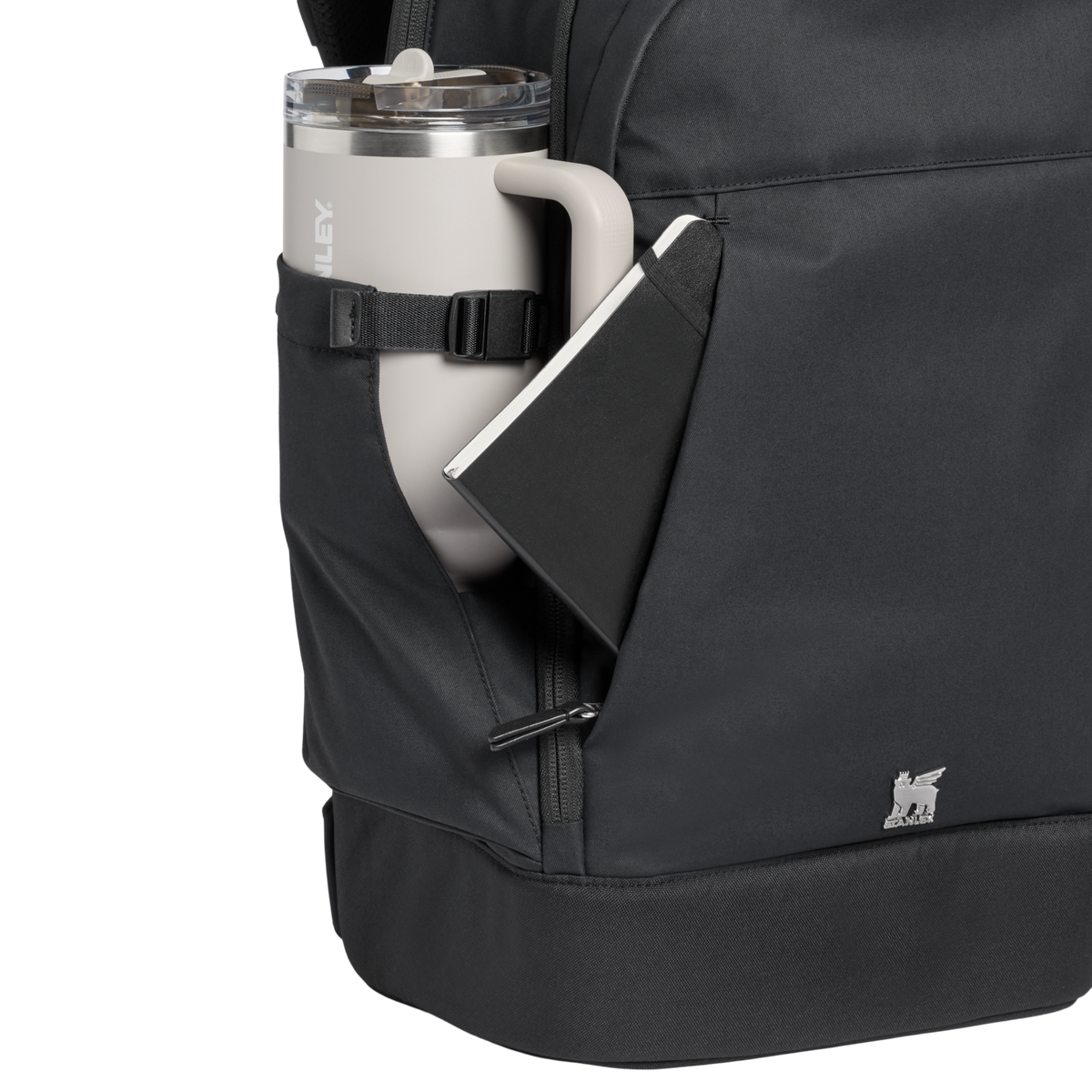 Stanley 1913 Standby Backpack 28.6L w Black | Przód Wstecz Kieszeń Szczegółowy Zobacz