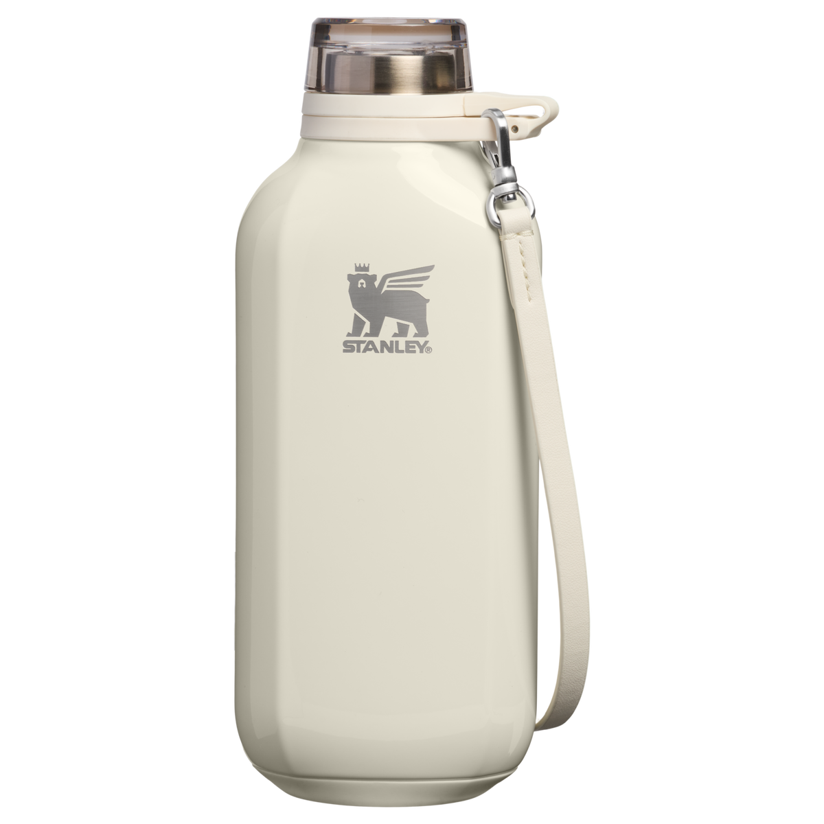 Stanley 1913 Clutch Bottle 0.47L in Cream Gloss | Front View
