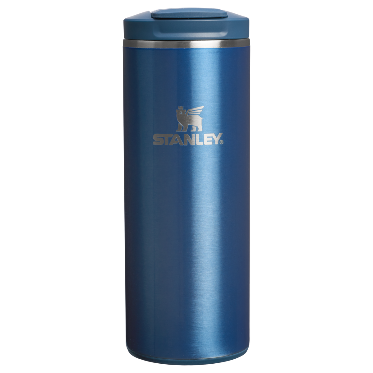Stanley 1913 Transit Flip Top Mug 0.35L in Glacial Blue Shine | Vorderseite Anzeigen