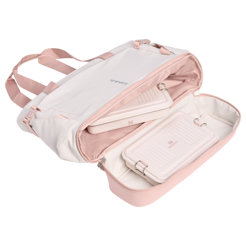 Stanley 1913 Vitalize™ Macro Method Tote 26.1L in Rose Quartz | Detailed View