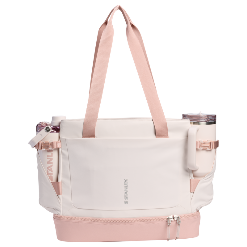 Stanley 1913 Vitalize™ Macro Method Tote 26.1L in Rose Quartz | Front View