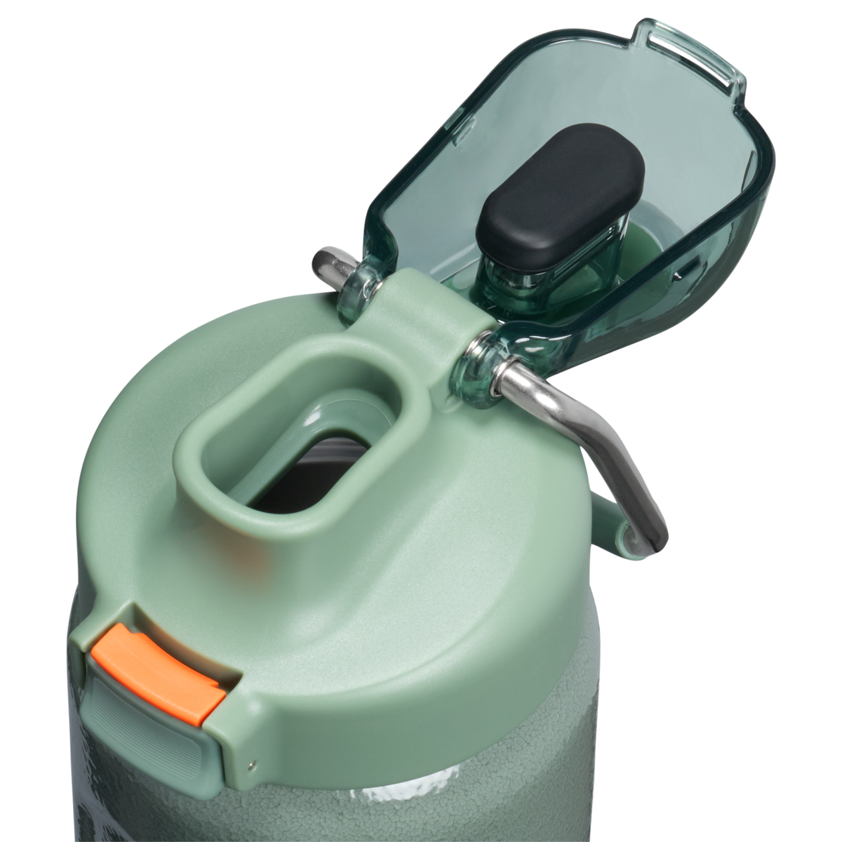 Stanley 1913 Classic Wellspring Bottle 0.47L in Hammertone Green | Lid Detailed View