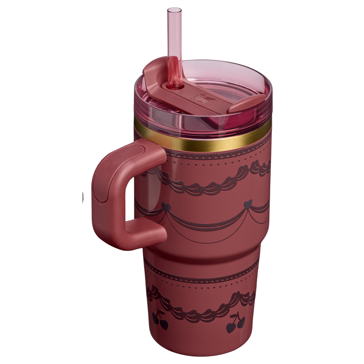 Stanley 1913 Quencher® H2.0 FlowState™ Tumbler 0.59L en Red Velvet Cake | Detrás Ver