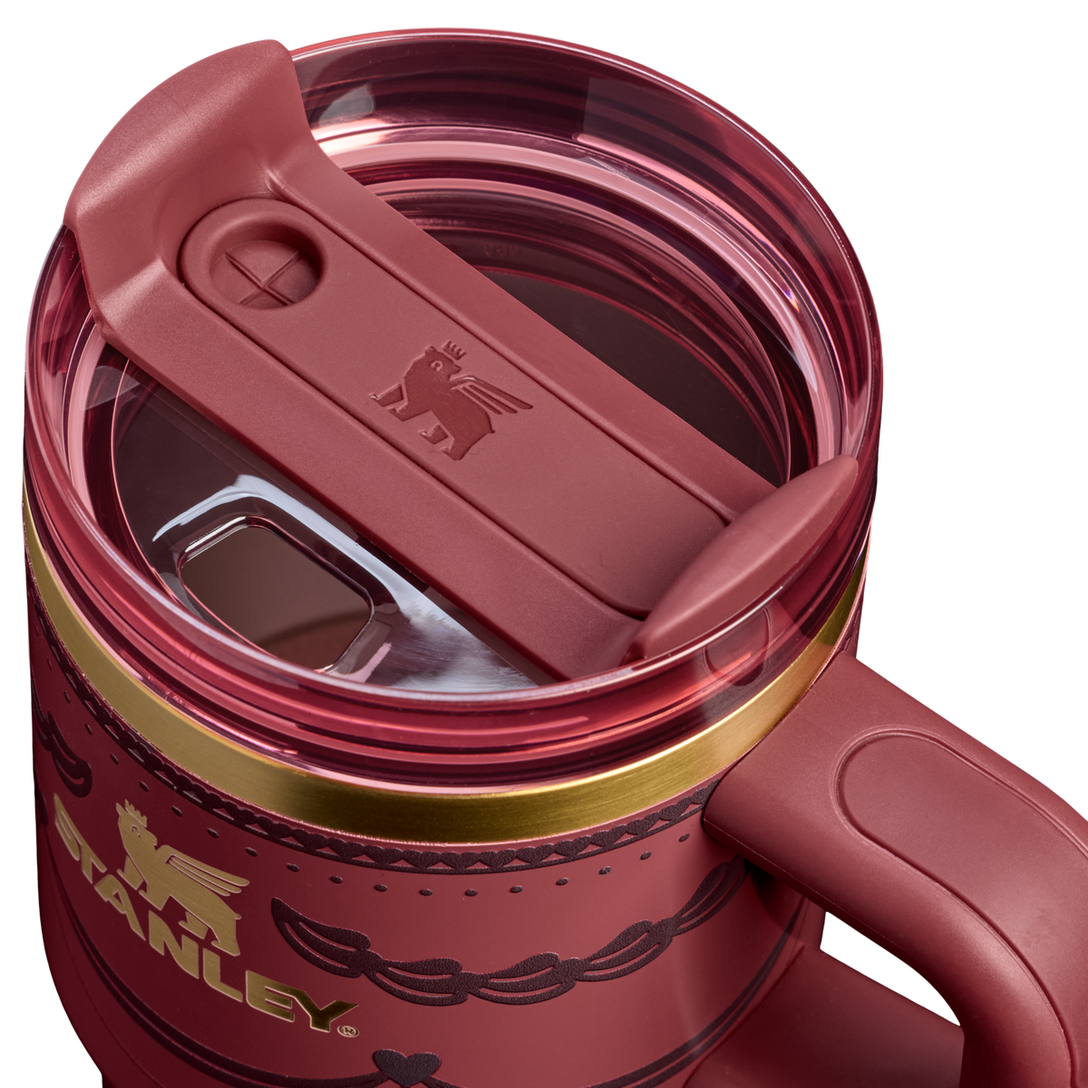 Stanley 1913 Quencher® H2.0 FlowState™ Tumbler 0.59L en Red Velvet Cake | Tapa Detallado Ver
