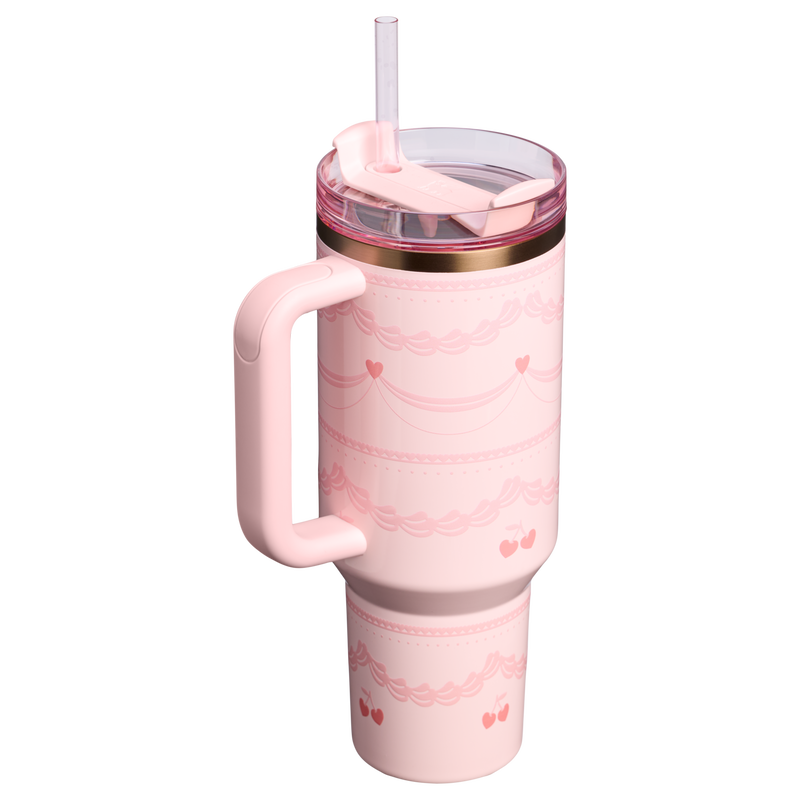 Stanley 1913 Quencher® H2.0 FlowState™ Tumbler 1.18L en Pink Velvet Cake | Detrás Ver